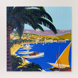 Vintage Côte d'Azur Reisevorführung Puzzle