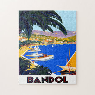 Vintage Côte d'Azur Reisevorführung Puzzle