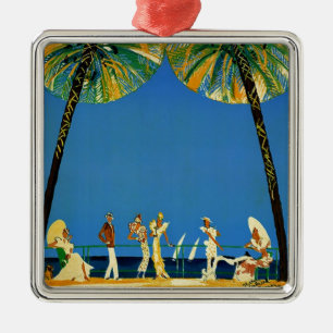 Vintage Côte d'Azur Silbernes Ornament