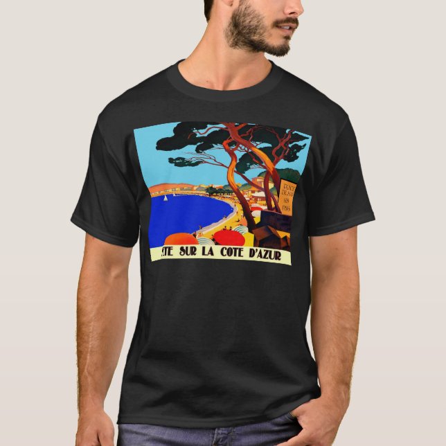 Vintage Côte d'Azur T-Shirt (Vorderseite)
