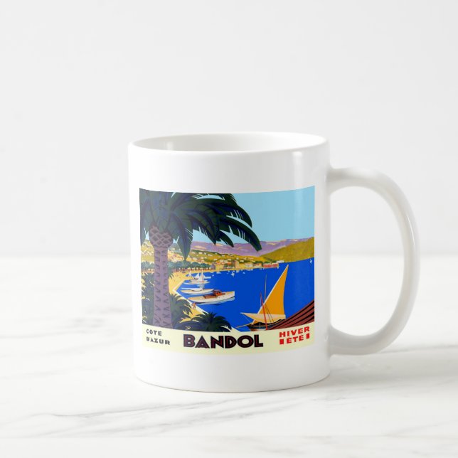 Vintage Cote D'Azur Tasse (Rechts)