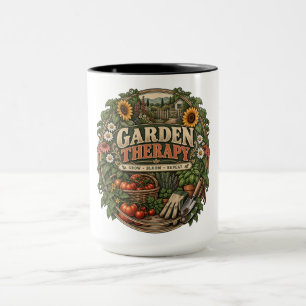 Vintage Cottage-Garten Tasse