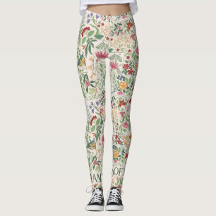 Vintage Cottagecore Blumenmuster Maßgeschneiderte Leggings