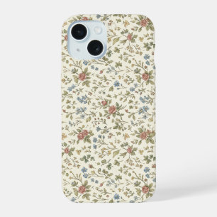 Vintage Cottagecore Ditsy Blumen iPhone 15 Hülle