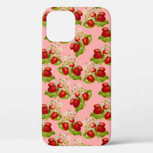 vintage cottagecore Erdbeeren rosa Erdbeere Case-Mate iPhone Hülle