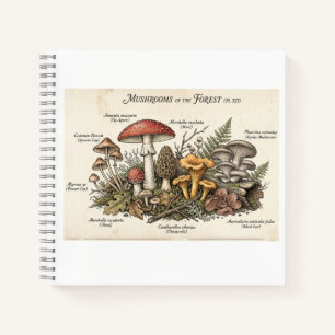 Vintage Cottagecore Pilz Journal Notizbuch