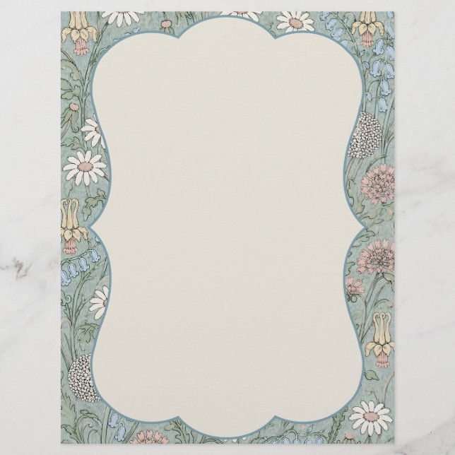 Vintage Cottagecore Wildflower  Briefbogen (Vorderseite)