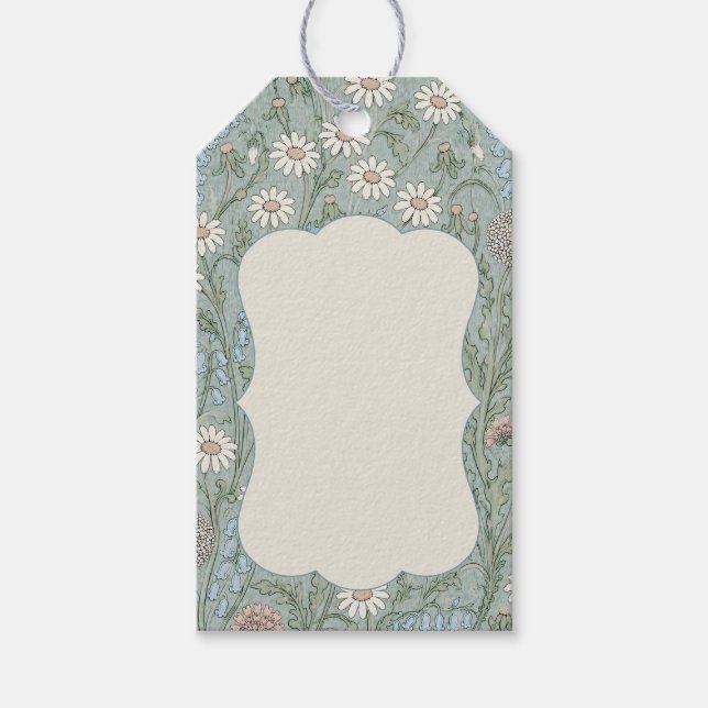 Vintage Cottagecore Wildflower  Geschenkanhänger (Vorderseite)