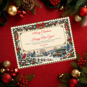 Vintage Country Frohe Weihnachten und ein glücklic