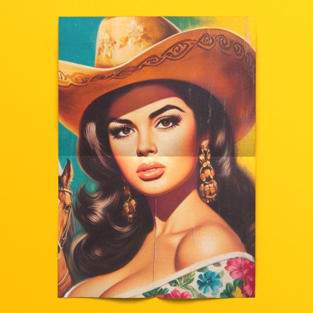 Vintage Country Pin-up Seidenpapier (Von Creator hochgeladen)