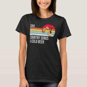 Vintage Country-Songs und kaltes Bier T-Shirt