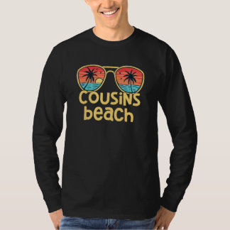 Vintage Cousin Beach Vacation Summer Beach Sunglas T-Shirt