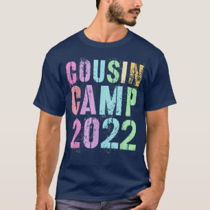 Vintage COUSIN CAMP 2022 Funny Grandma Grandpa Ree T-Shirt