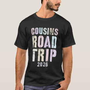 Vintage Cousins Roadtrip Familie 2026 Urlaub Surfe T-Shirt