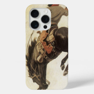 Vintage Cowboy, Bronco Buster Studie von NC Wyeth iPhone 15 Pro Hülle
