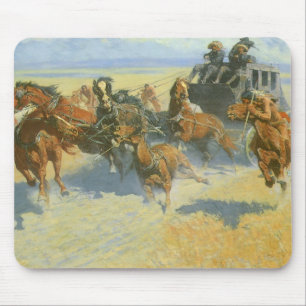 Vintage Cowboy, den nächtlichen Anführer niederrin Mousepad