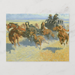 Vintage Cowboy, Downing the Nigh Leader, Remington Postkarte