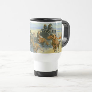 Vintage Cowboy, Downing the Nigh Leader, Remington Reisebecher