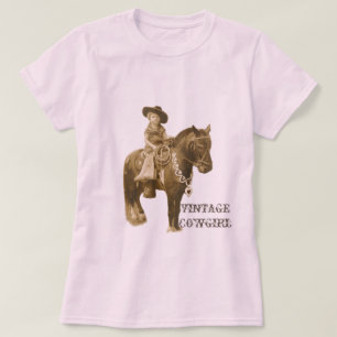 VINTAGE-COWBOY-LADY-TOP T-Shirt