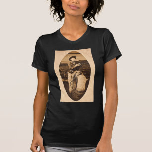 Vintage Cowboy mit Lasso um 1900 T-Shirt