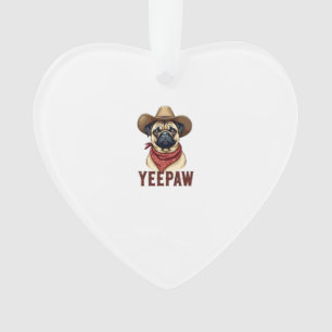 Vintage-Cowboy-Mops-YeePaw-Western-Hund-Illustrati Ornament