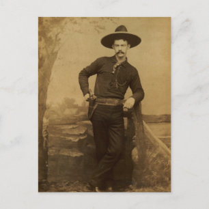 Vintage Cowboy Postkarte