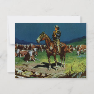 Vintage Cowboy, Rinderzüchter auf der Farm