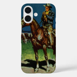 Vintage Cowboy, Rinderzüchter auf der Farm iPhone 16 Hülle