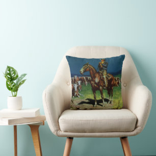 Vintage-Cowboy, Rinderzüchter auf der Farm Kissen