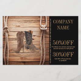 Vintage Cowboy-Stiefel Western Mode Flyer