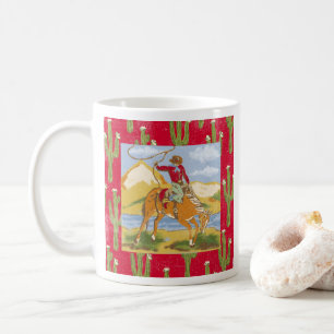 Vintage Cowboy Western Rodeo Wilder Westen Kaffeetasse