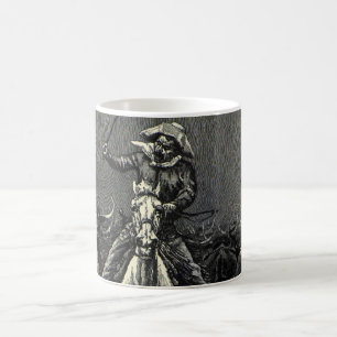Vintage Cowboys, A Stampede von Frederic Remington Tasse