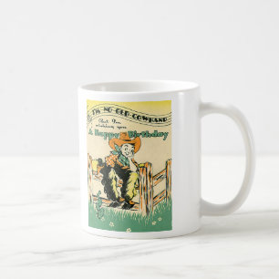Vintage Cowboys, Alles Gute zum Geburtstag, alter  Tasse