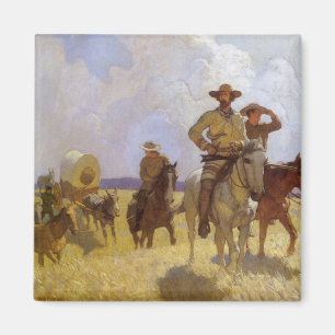 Vintage Cowboys, das Parkman-Outfit von NC Wyeth Magnet