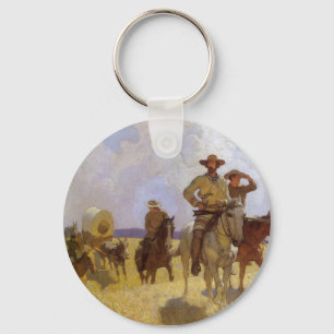 Vintage Cowboys, das Parkman-Outfit von NC Wyeth Schlüsselanhänger