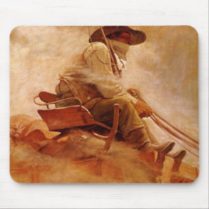 Vintage Cowboys, Der Erzwagen von NC Wyeth Mousepad