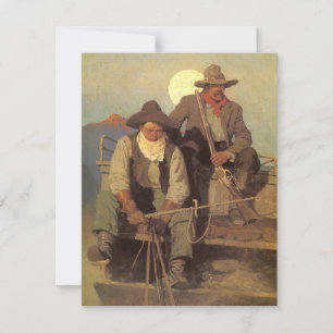 Vintage Cowboys, Die Auszahlungsbühne von NC Wyeth