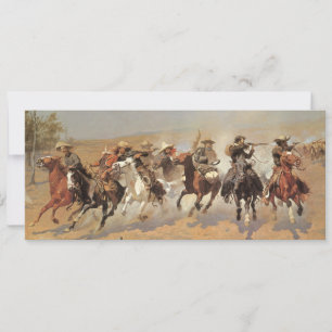 Vintage Cowboys, Ein Ansturm auf Holz von Remingto