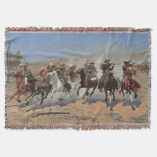 Vintage Cowboys, Ein Ansturm auf Holz von Remingto Decke