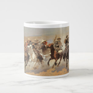 Vintage Cowboys, Ein Ansturm auf Holz von Remingto Jumbo-Tasse