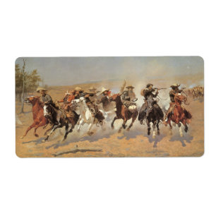 Vintage Cowboys, ein Holzschuh von Remington