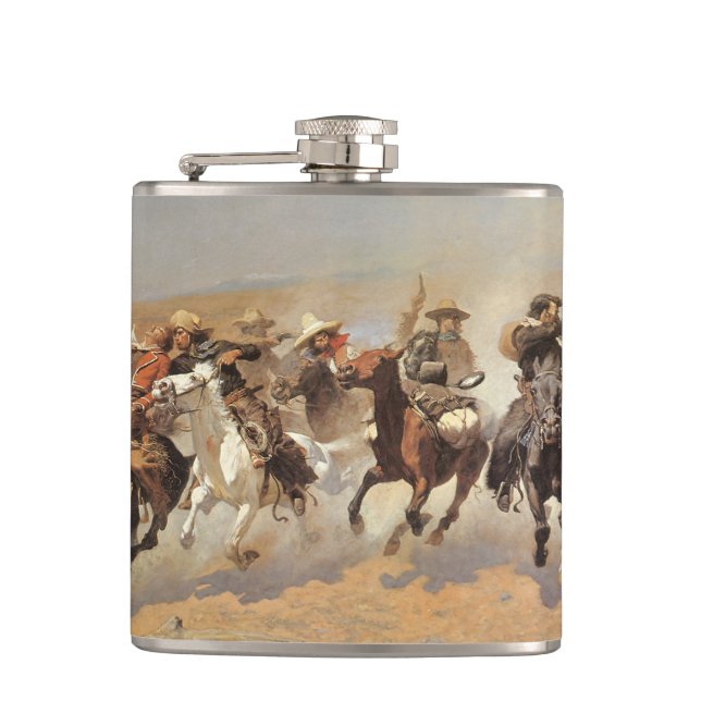 Vintage Cowboys, ein Holzschuh von Remington Flachmann (Vorderseite)