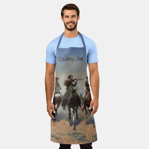 Vintage Cowboys, ein Holzschuh von Remington Schürze