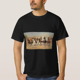 Vintage Cowboys, ein Holzschuh von Remington T-Shirt
