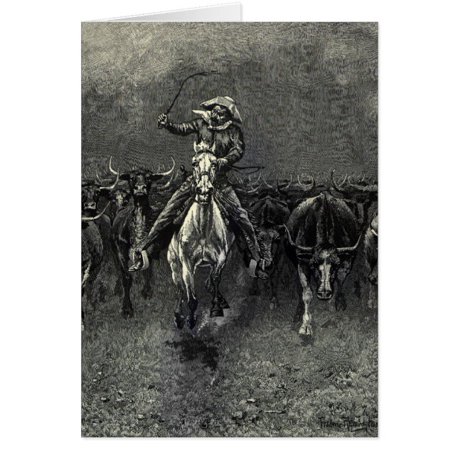 Vintage Cowboys, eine Stampede von Frederic Reming (Vorne)