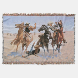 Vintage Cowboys, einem Kameraden helfen von Reming Decke