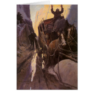 Vintage Cowboys, Halt im Canyon von NC Wyeth
