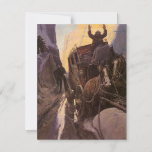 Vintage Cowboys, Halt im Canyon von NC Wyeth auf