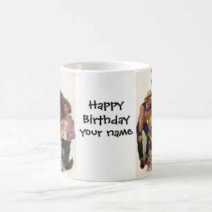 Vintage Cowboys, Happy Birthday Party Tex Tasse