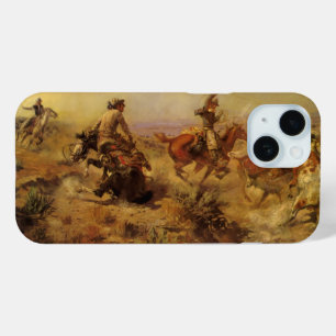 Vintage Cowboys, Jerked Down von CM Russell iPhone 15 Hülle